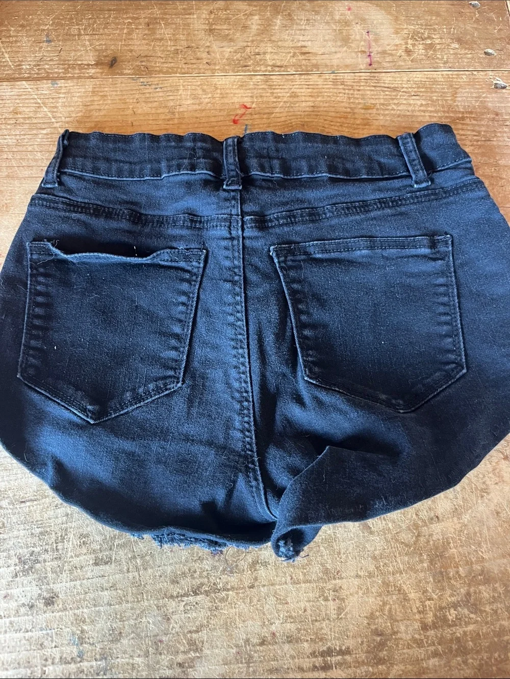 KanCan Black Denim Cutoff Shorts - Raw Hem